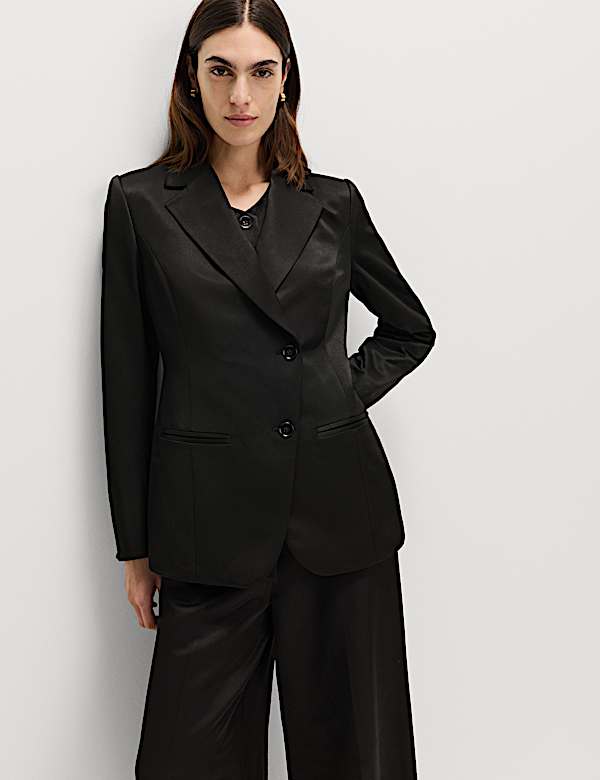 Satin Waisted Blazer - IL
