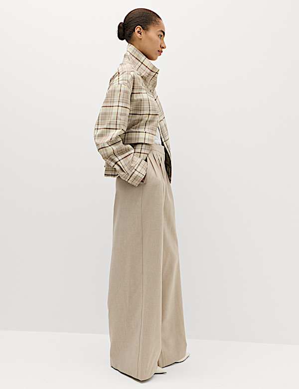 Multi Pleat Wide Leg Trousers - MX