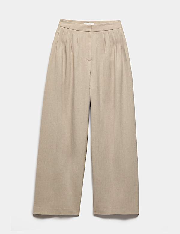Multi Pleat Wide Leg Trousers - MX