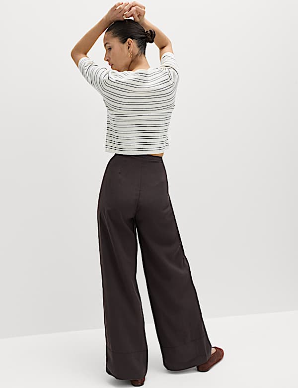 Modal Rich Wide Leg Trousers - JE