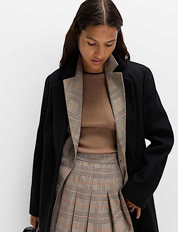 Checked Single Breasted Blazer - US