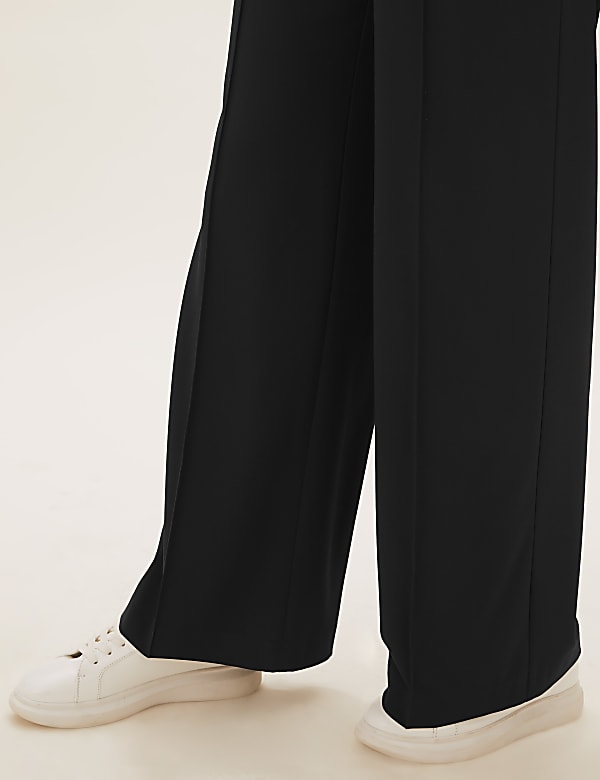 Drawstring Wide Leg Trousers