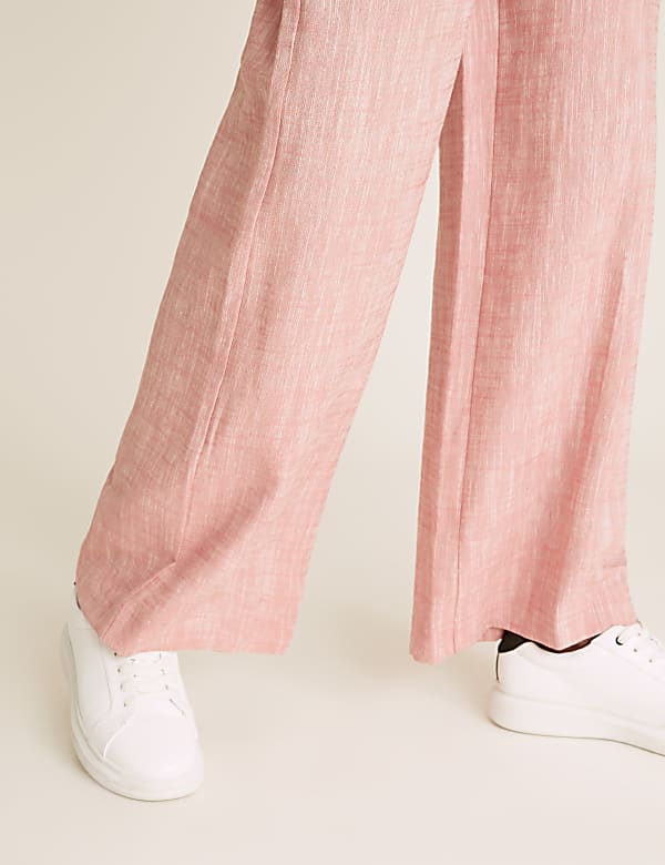 Linen Wide Leg Trousers