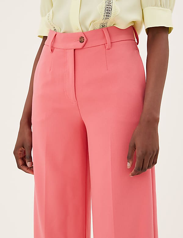 Crepe Wide Leg Trousers