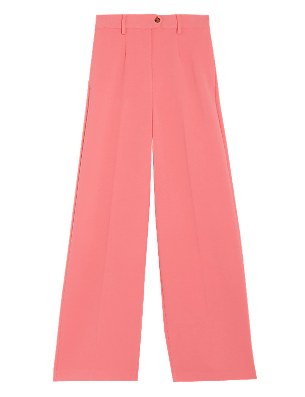 Crepe Wide Leg Trousers