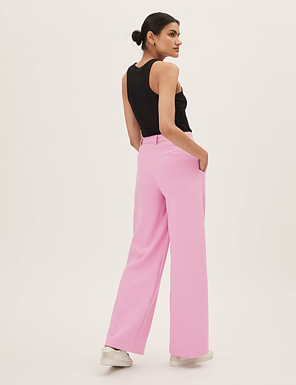 Crepe Wide Leg Trousers