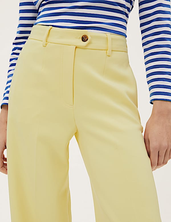 Crepe Wide Leg Trousers