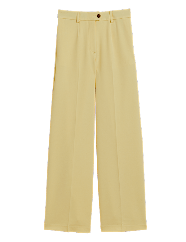 Crepe Wide Leg Trousers