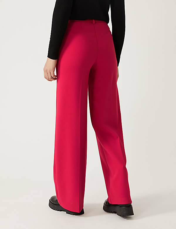 Crepe Wide Leg Trousers