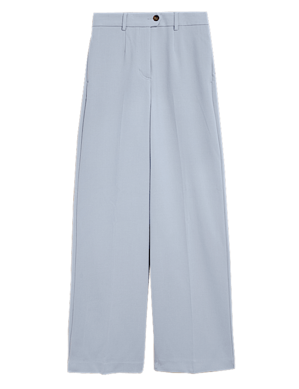 Crepe Wide Leg Trousers