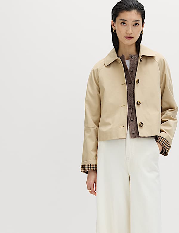 Pure Cotton Short Car Coat - PL