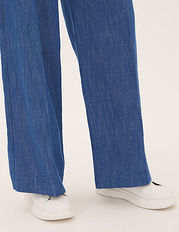 Cotton Mix Plain Regular Fit Palazzo