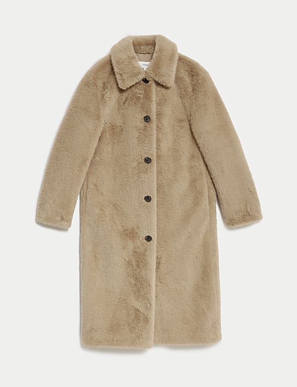 Kab&aacute;t prodloužen&eacute;ho střihu z uměl&eacute; kože&scaron;iny s l&iacute;mečkem  - CZ