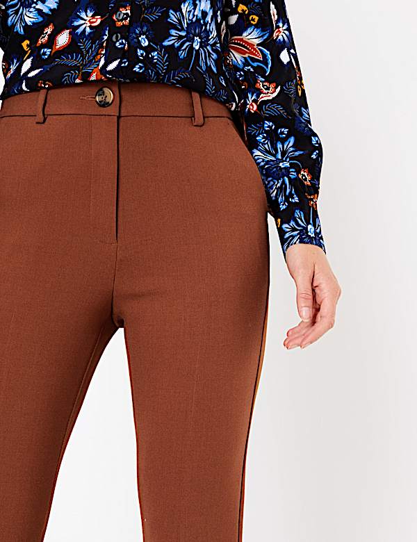 Slim Fit Flared Trousers