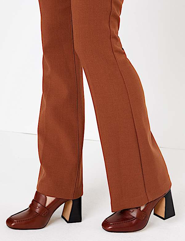 Slim Fit Flared Trousers