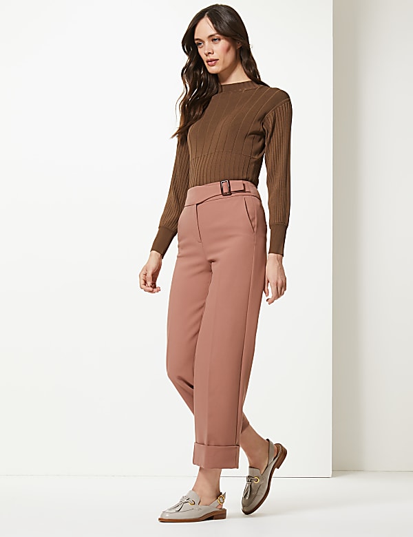 Wide Leg Ankle Grazer Trousers