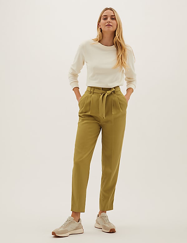 Pure Tencel™ Utility Tapered Trousers