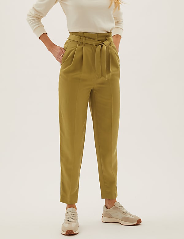 Pure Tencel™ Utility Tapered Trousers