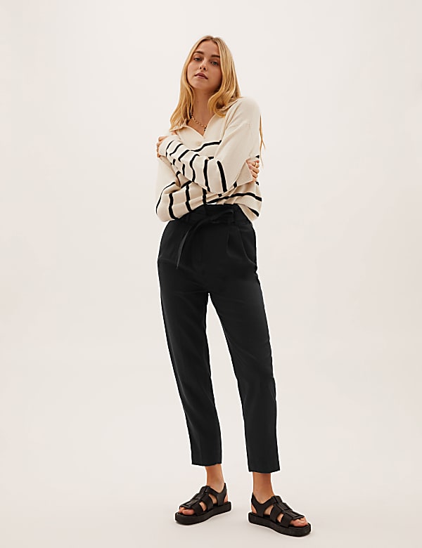 Pure Tencel™ Utility Tapered Trousers