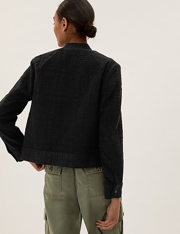 Quilted Bomber Jacket