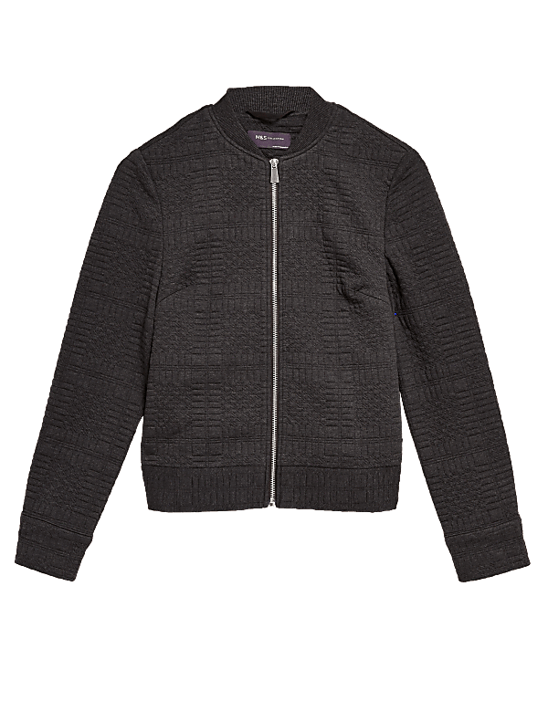 Quilted Bomber Jacket