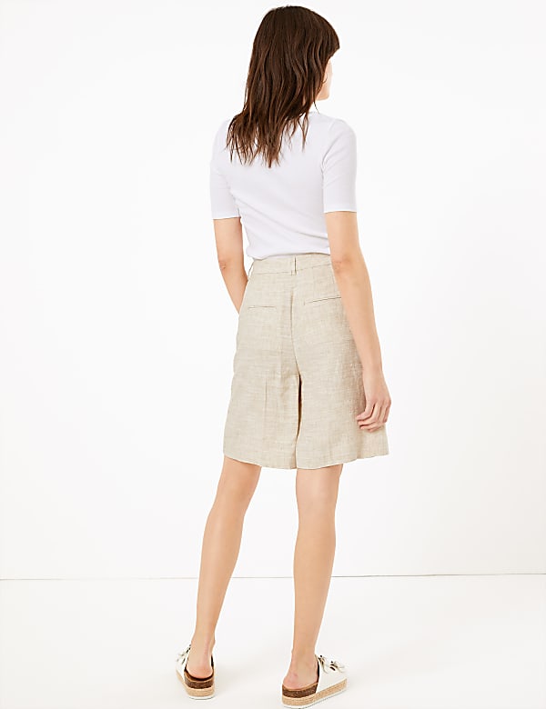 Tailored Linen Shorts