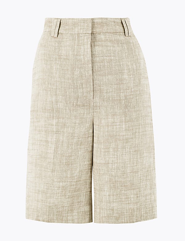 Tailored Linen Shorts