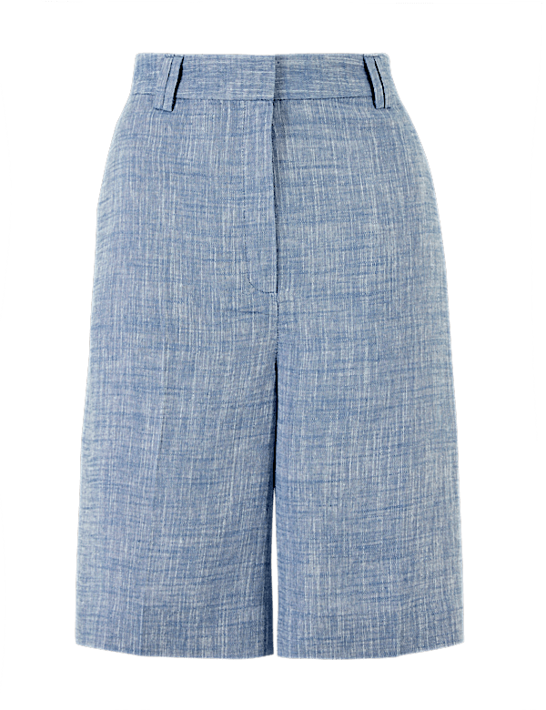 Tailored Linen Shorts