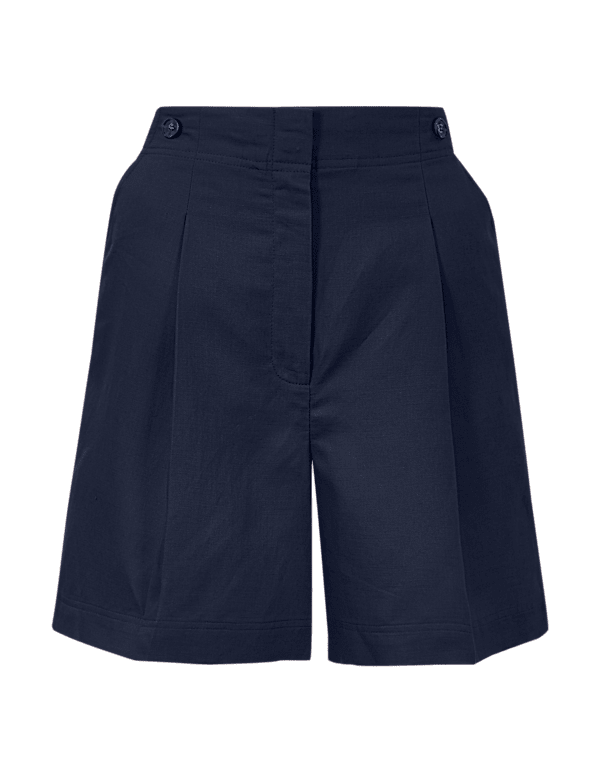 Linen Blend Shorts