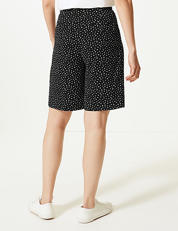 Polka Dot High Waist Tailored Shorts
