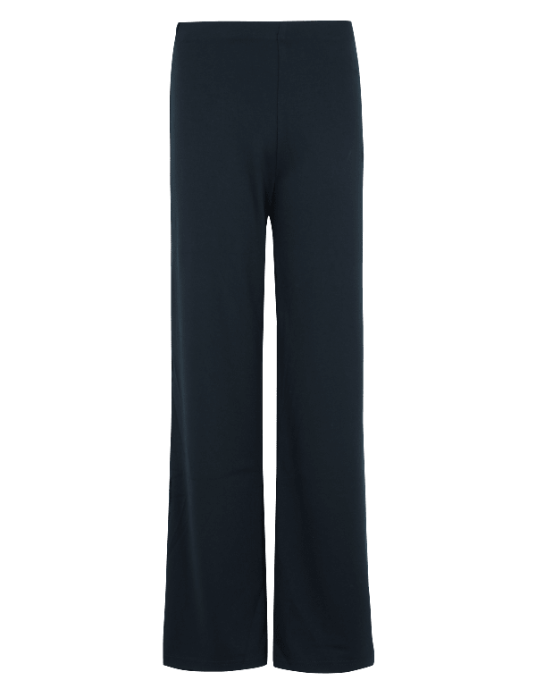 Jersey High Waisted Wide Leg Trousers
