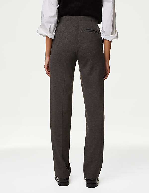 Jersey Straight Leg Trousers