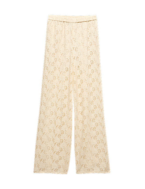 Lace Wide Leg Trousers