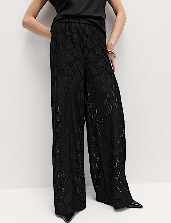Lace Wide Leg Trousers - KG