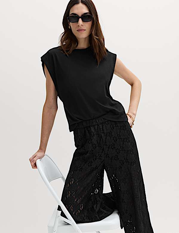 Lace Wide Leg Trousers - KG