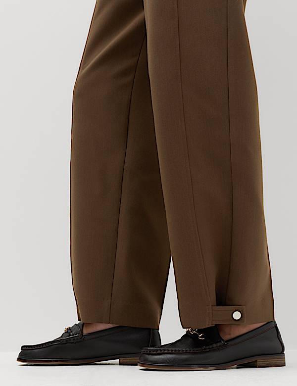 Pantalon &agrave; deux plis et revers - CA