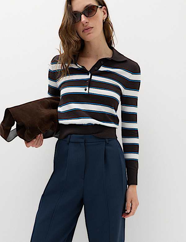 Double Pleat Cuff Detail Trousers - KG
