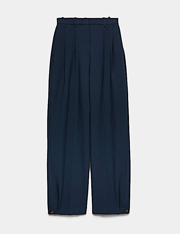 Double Pleat Cuff Detail Trousers - KG