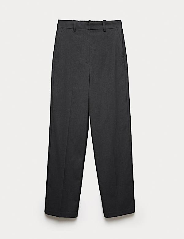 Straight Leg Trousers with Stretch - GR