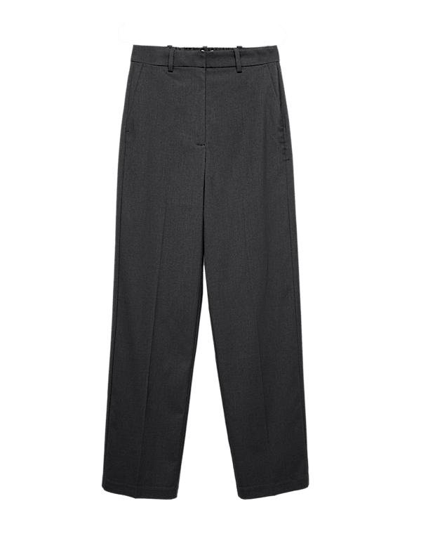 Straight Leg Trousers with Stretch