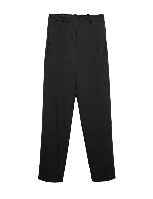 Straight Leg Trousers with Stretch