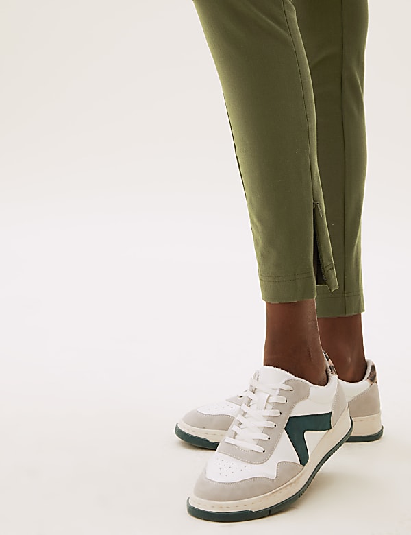 Skinny Ankle Grazer Trousers with Stretch