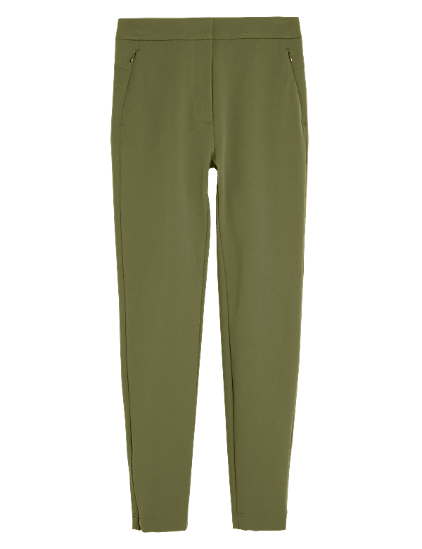 Skinny Ankle Grazer Trousers with Stretch