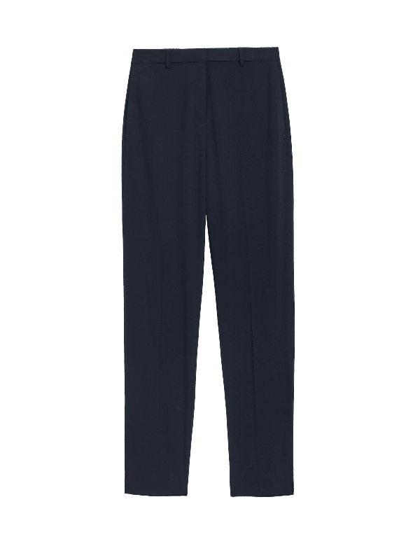 Straight Leg Trousers with Stretch