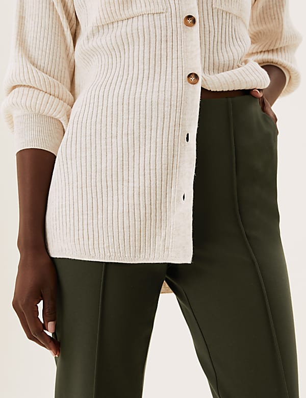 Jersey Straight Leg Trousers