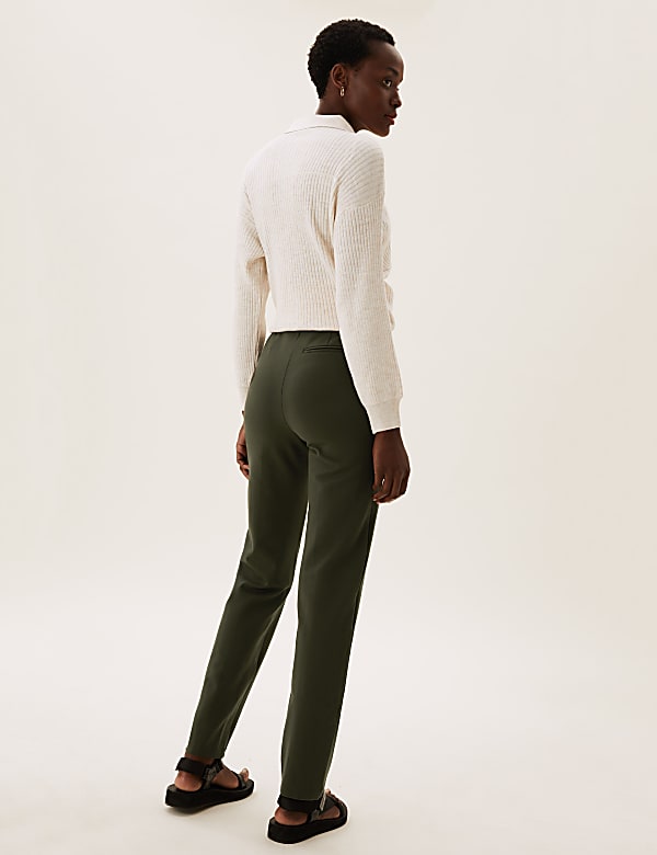 Jersey Straight Leg Trousers