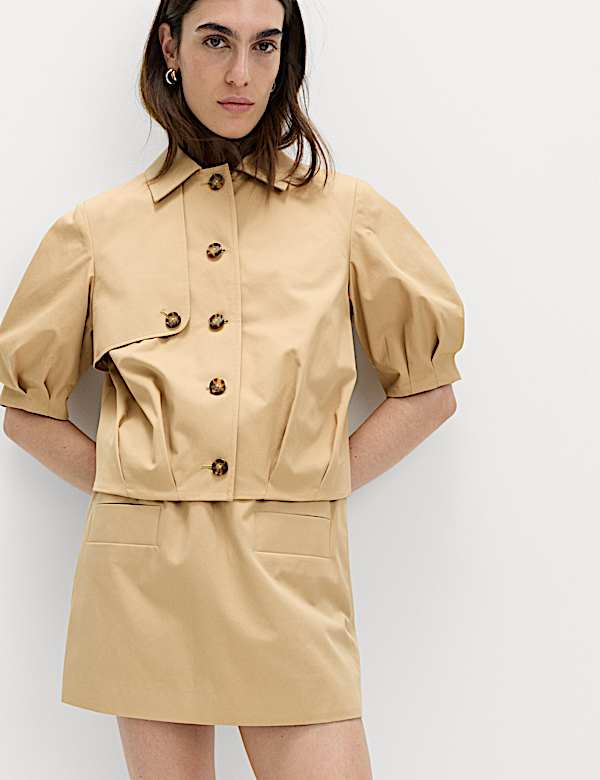 Pure Cotton Balloon Sleeve Jacket - TW