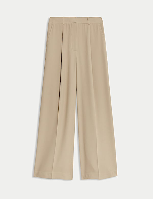 Single Pleat Wide Leg Trousers - SE