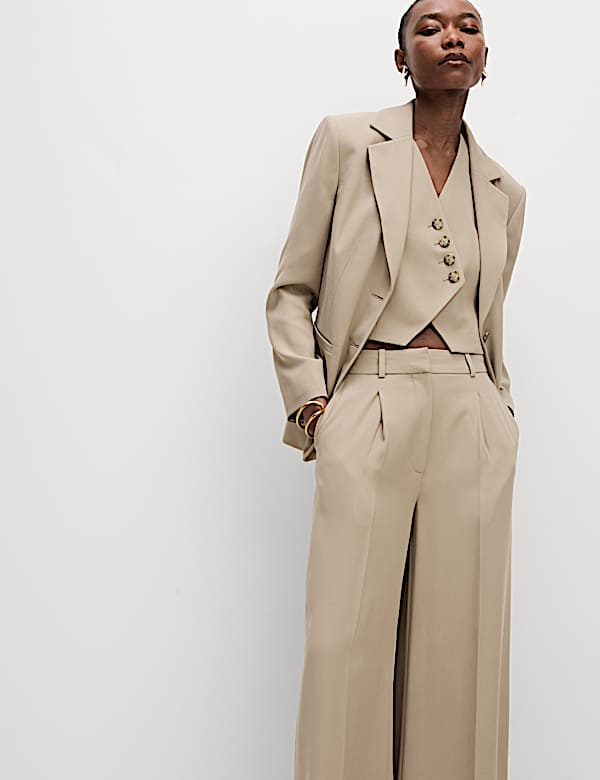 Gilet de costume coupe ajustée asymétrique - LU