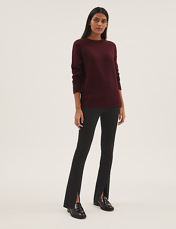 Split Front Skinny Trousers